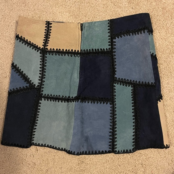 Zara Patch Work Skirt - Small - Picture 3 of 4